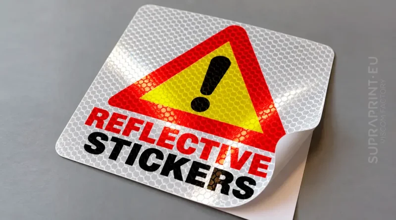 Reflektierende Aufkleber mit individuellem Aufdruck